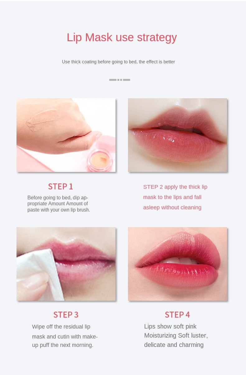 Pink lip balm for whitening lips